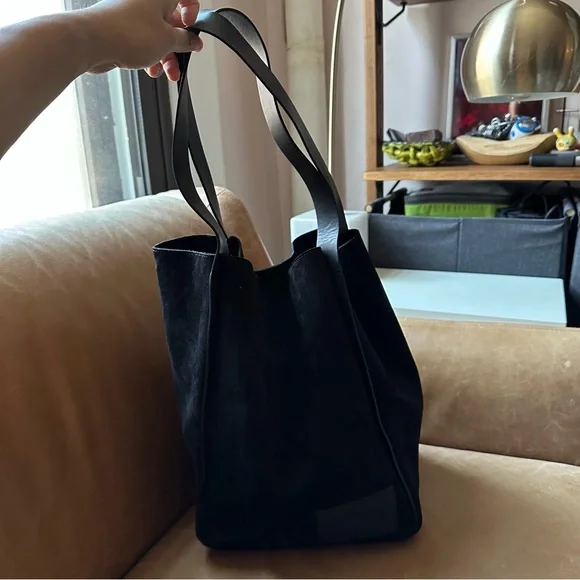Shinola Detroit suede leather Birdy Day Tote slouchy structured luxury work - Picture 3 of 17